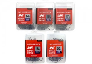 JW피싱 캐스트마크 훅 (100개 덕용) 감성돔 개불 / 바